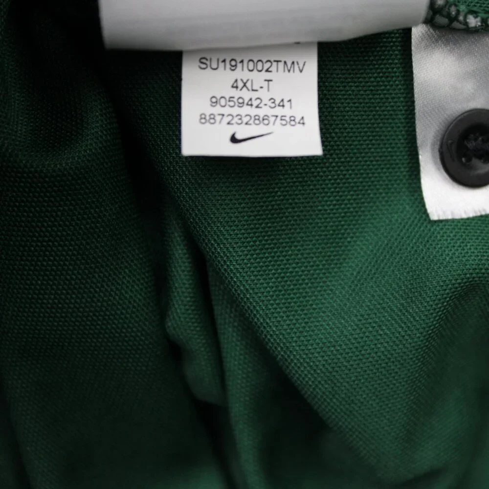 Nike Polo Shirt Mens 4XLT XXXXL-Tall Green Dri-Fit 100% Polyester Short Sleeve - Picture 9 of 13